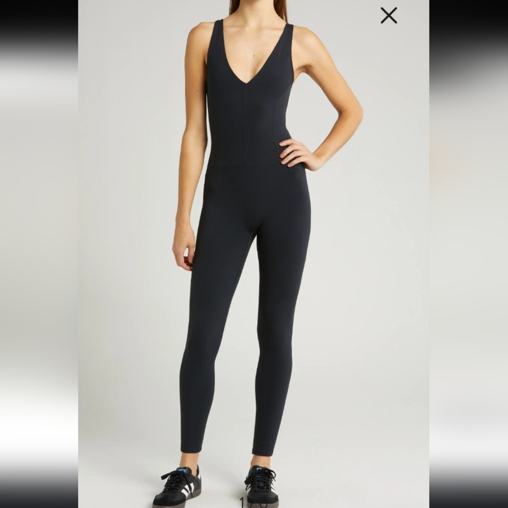 NWOT FP Movement Never Better Strappy Back Jumpsuit Size Large